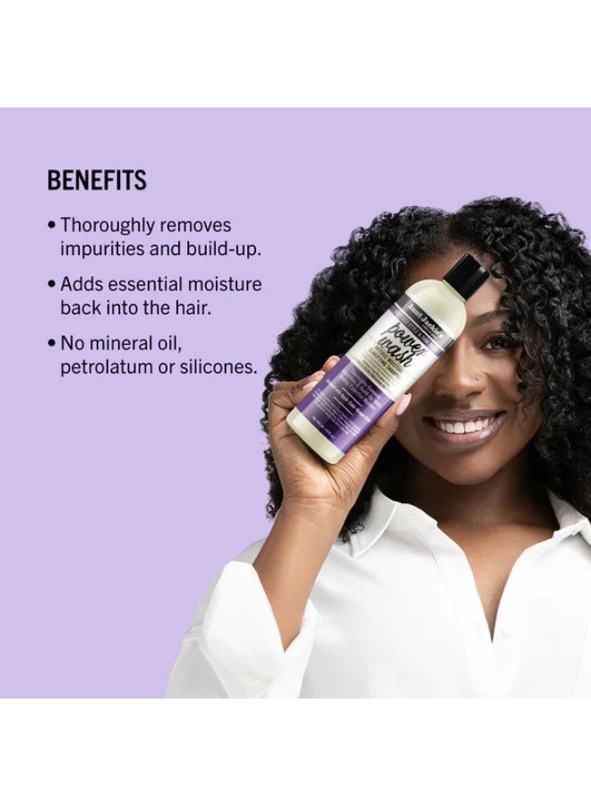 Aunt Jackie's Power Wash Intense Moisture Shampoo 355ml | Clarifying Wash for Build-Up | Apple Cider Vinegar Aloe Grapeseed Oil | No Mineral Oil No Petrolatum No Silicones | 12 fl oz - Image 3